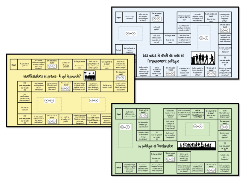 La Vie Politique/ Political Life- Speaking Board Games- A Level French