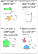 Volume of Cylinders | Teaching Resources