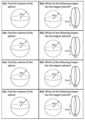 Volume of Spheres | Teaching Resources