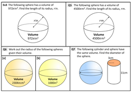 Volume of Spheres | Teaching Resources