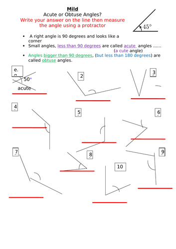 Outstanding Y5 Maths Interview Lesson - Angles | Teaching Resources