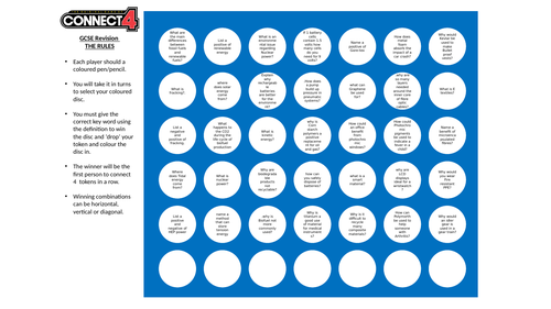 GCSE Design & Technology revision- Energy, materials, systems and devices.