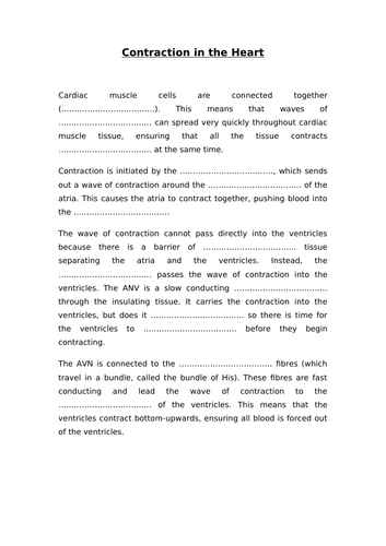 IAS / IAL Edexcel Biology Unit 1 Topic 1: Cardiac Cycle
