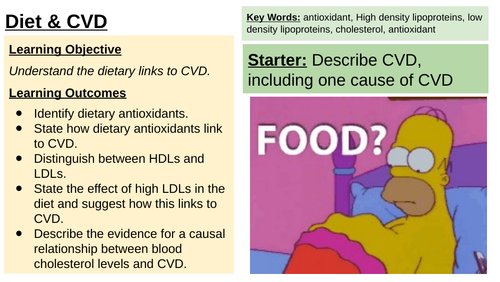 IAS / IAL Edexcel Biology Unit 1 Topic 1: Diet & CVD