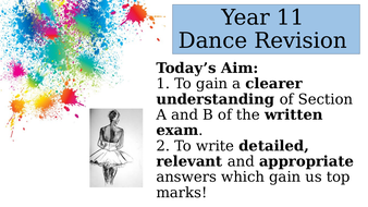 gcse pe dance coursework examples