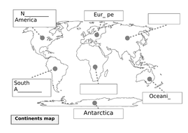 Introduction to world continents - an interactive and animated resource ...