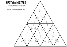 Adding Unit Fractions - Spot the Mistake | Teaching Resources