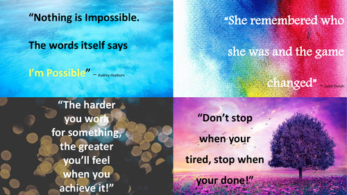 Motivational postcards | Teaching Resources