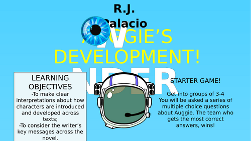 Wonder - Auggie's Development!