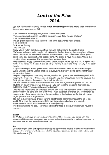 The lord of the flies is a symbol of picture