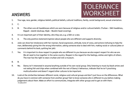 Tolerance Worksheet (UK) | Teaching Resources