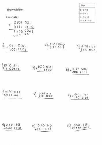binary-addition-with-answers-teaching-resources