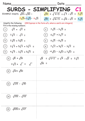 surds-set-c-simplifying-addition-subtraction-with-some