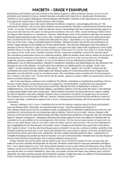 Macbeth supernatural prep lesson and grade 9 model answer and writing