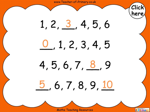 Counting Forwards - Year 1 | Teaching Resources