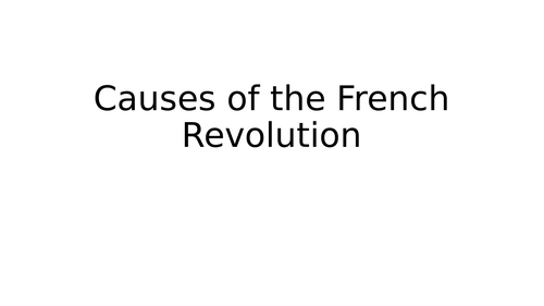 French Revolution - Causes: 3.The Enlightenment | Teaching Resources