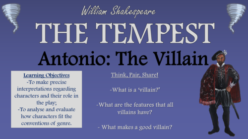 The Tempest - Antonio: The Villain!