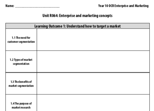 R064 - OCR Enterprise and Marketing Concepts Intervention Resource ...