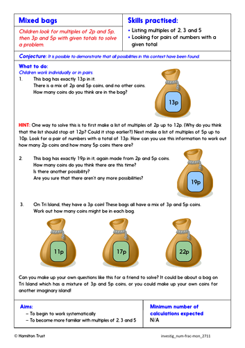 Count 2s 3s 5s 10s multiples of 2 5 10 Problem Solving Investigation Year 2 Teaching 