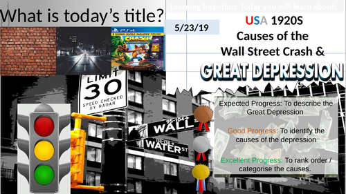 1920s USA: Causes of the Wall Street Crash & Great Depression 1929.