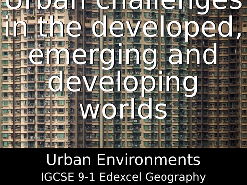 Urban challenges in the developed, emerging and developing worlds ...