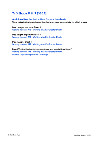 Right angles as turns; angles in 2-D shapes - Practice Worksheets