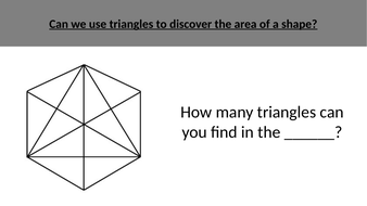 How Many Triangles Starter Teaching Resources