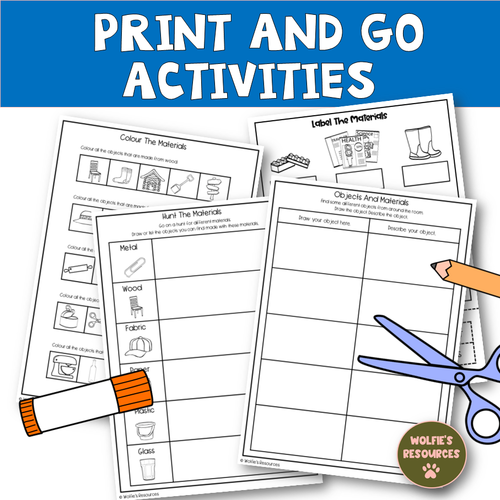 Everyday Materials Year 1 Teaching Resources