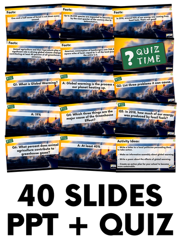 Global Warming PowerPoint and Quiz | Teaching Resources