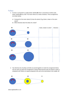 Pulleys worksheet | Teaching Resources