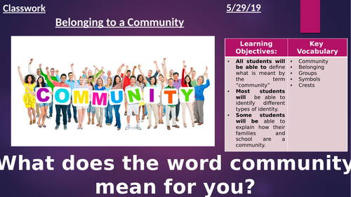 what-does-community-mean-teaching-resources