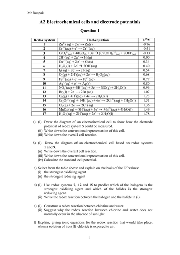 a level year 2 chemistry worksheets teaching resources