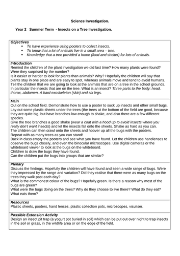 Science Investigations Lesson Plans | Teaching Resources