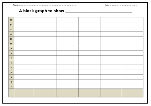 Block Graph Template | Teaching Resources