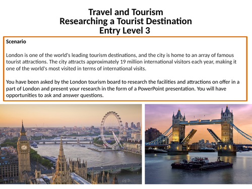 Travel and Tourism - Researching a tourist destination