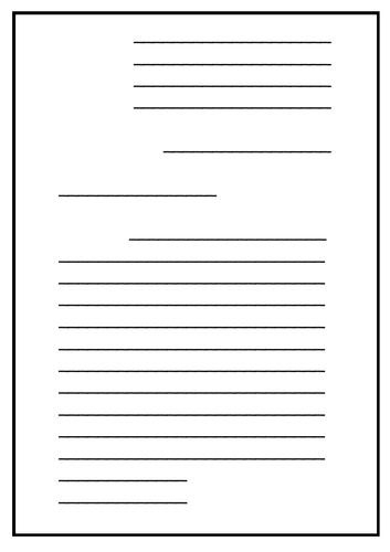 Letter Writing Templates
