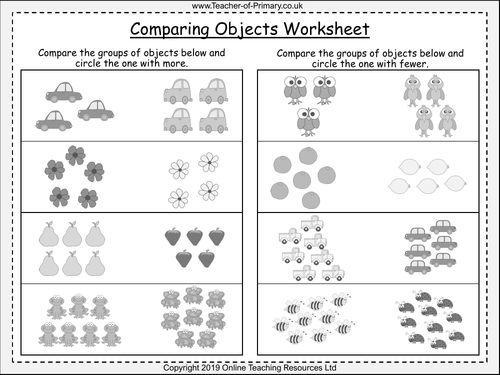 Comparing Objects - Year 1 | Teaching Resources