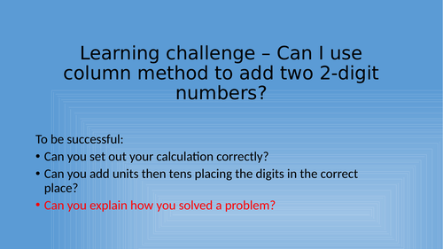 Maths Column Addition Secret Message Lesson (Christmas)