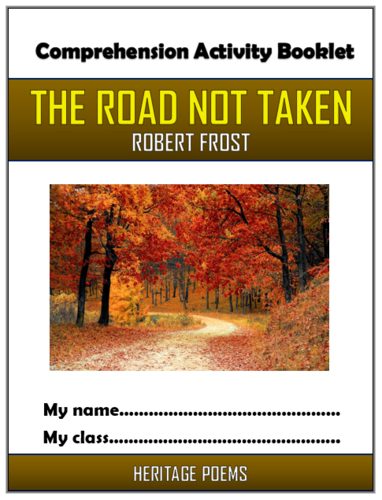 The Road Not Taken - Robert Frost - Comprehension Activities Booklet!