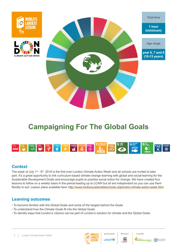 London Climate Action Week - Campaigning for the Global Goals ...