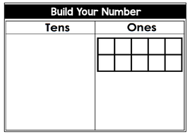 Place Value Tens And Ones Place Mat Teaching Resources