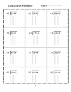 Long Division Worksheets | Teaching Resources