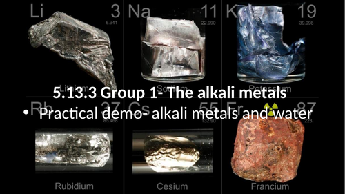 5.13.3 Group 1 the alkali metals (AQA 9-1 Synergy)