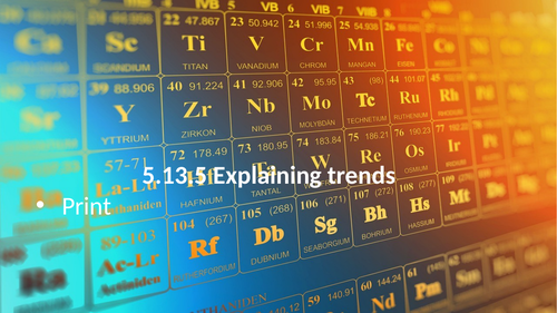 5.13.5 Explaining trends (AQA 9-1 Synergy)