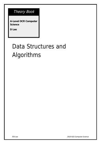 Data Structures and Algorithms Booklet for OCR | Teaching Resources