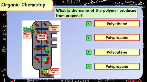 £1 ONLY! KS4 AQA GCSE Chemistry (Science) Organic Chemistry Multiple ...
