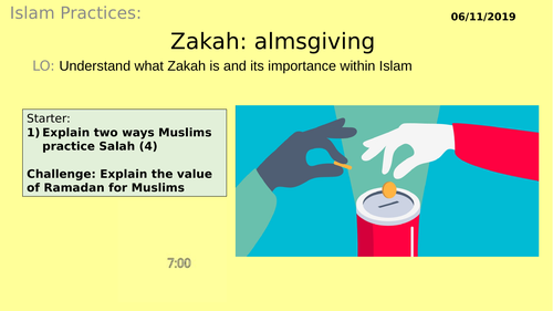 AQA GCSE RE RS - Islam Practices L4 - Zakah - Charity