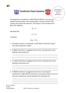 GCSE Physics - Transformer equations VpIp=VsIs | Teaching Resources