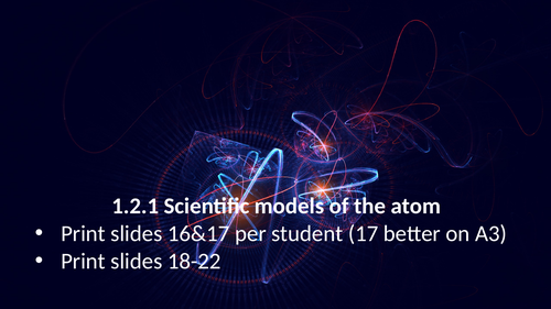 1.2.1 Scientific models of the atom (AQA 9-1 Synergy)