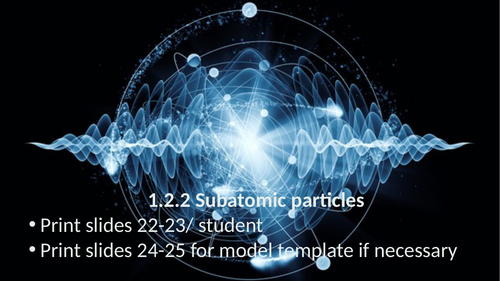1.2.2 Subatomic particles (AQA 9-1 Synergy)